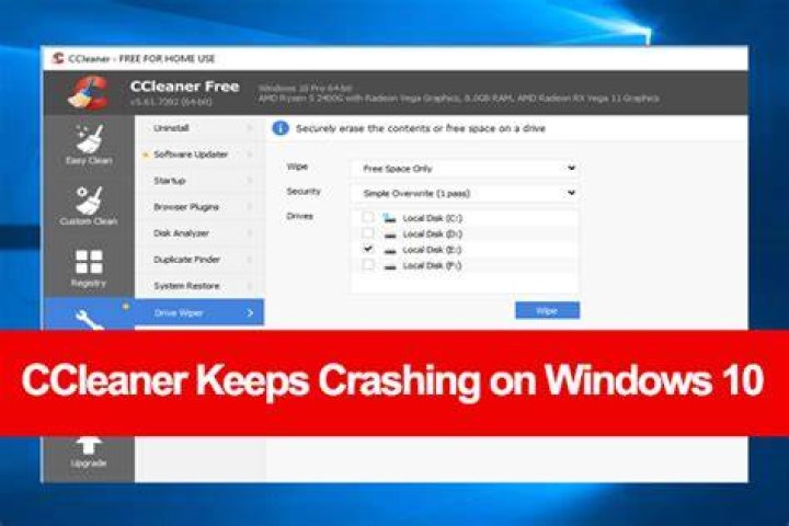 How to fix CCleaner if it keeps crashing on Windows 10