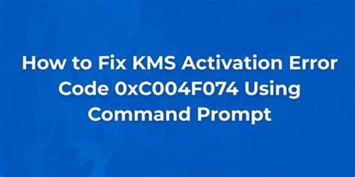 How to fix KMS activation errors