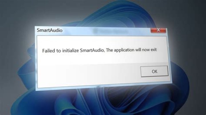 How to fix the Failed to initialize smartaudio error