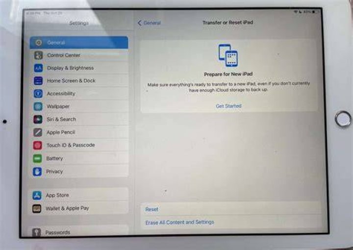 How To Reset Ipad Air