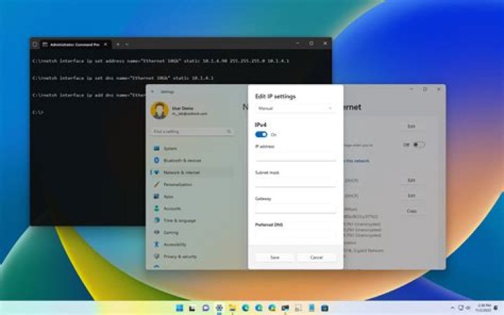 How to set a static IP on a Windows 11 PC