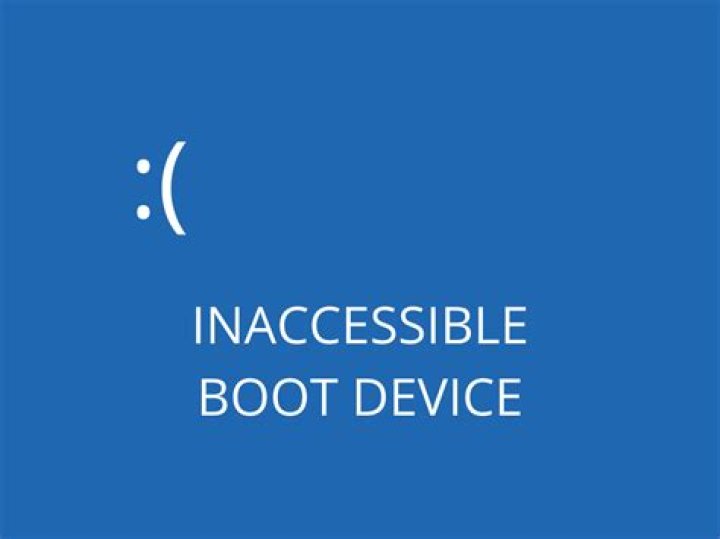 Inaccessible Boot Device error on Windows 10