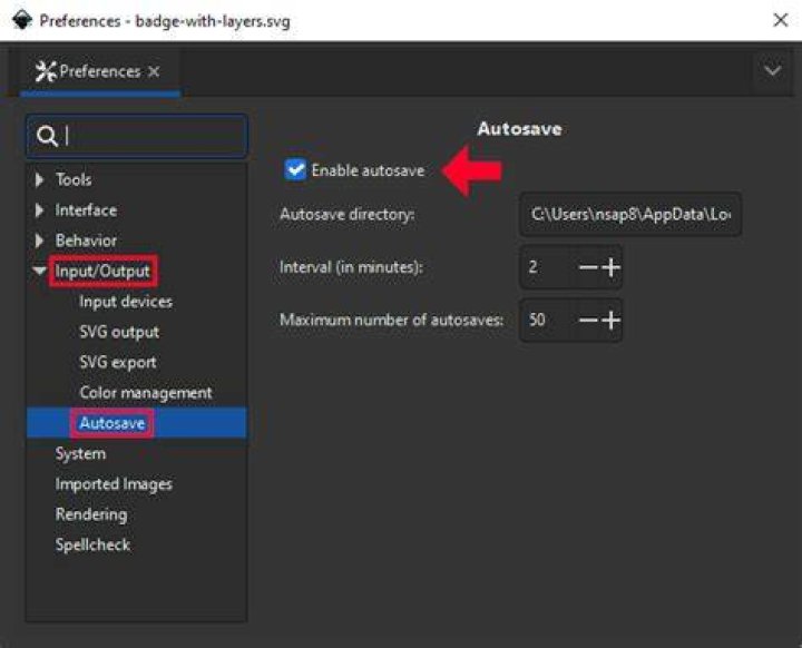 Inkscape Preferences