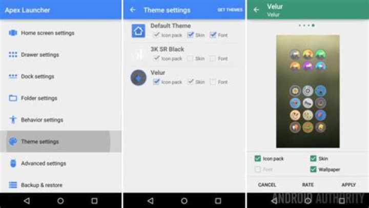 Install Velur icon pack Apex Launcher Install Velur icon pack Apex Launcher