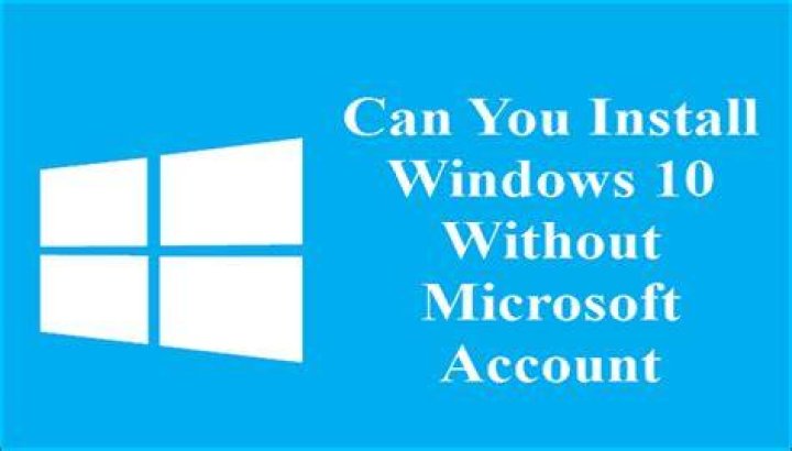 Install Windows 10 Without Microsoft account