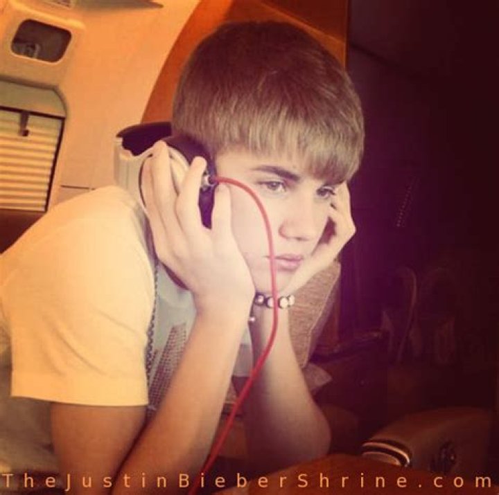 Justin Bieber listening