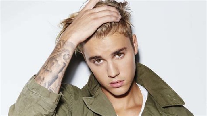 Justin Bieber looking serious