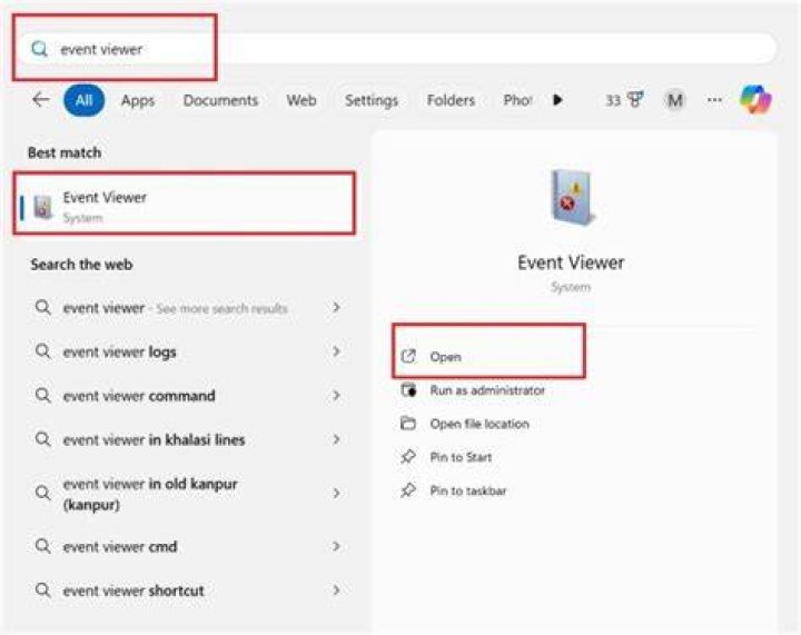 Launch Event Viewer