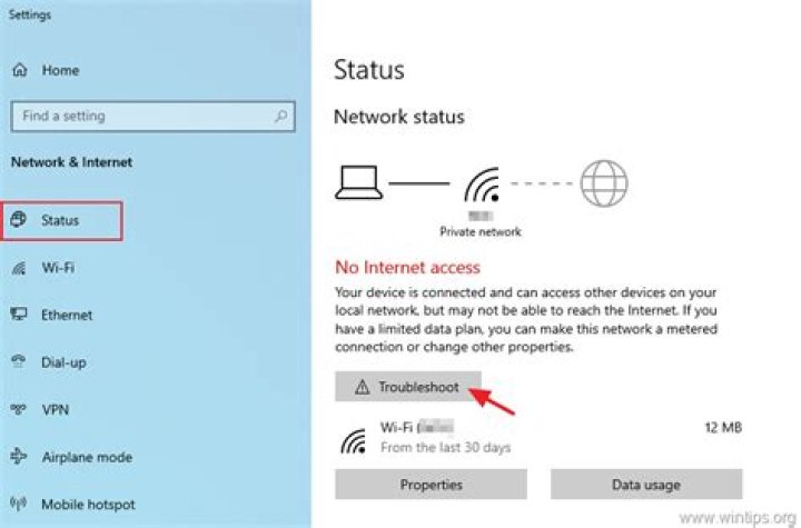 limited internet connection windows 10