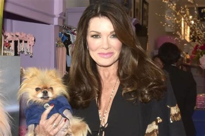 Lisa Vanderpump walking her dog