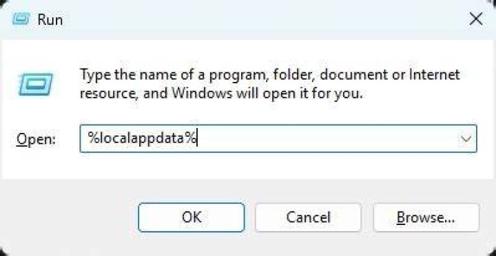 run window localappdata run Windows 10 can't sign into your account