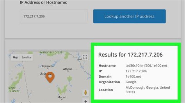 Locate IP address