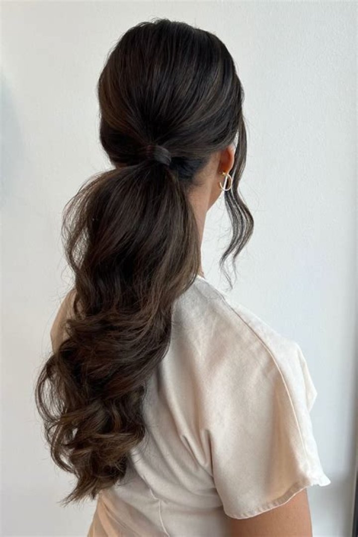 low ponytail updos