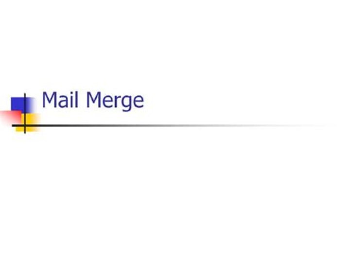 mail merge 1 mail merge 1