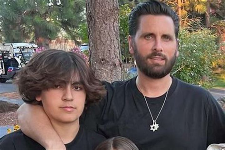 Mason Disick at his Bar Mitzvah.