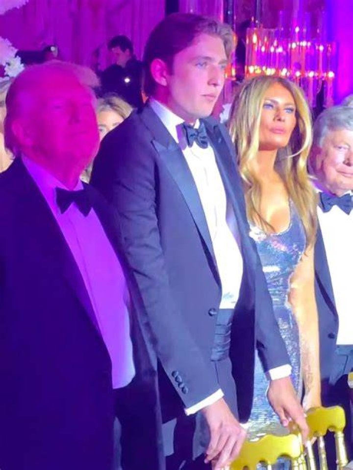 Melania and Barron are seen together with Trump for the first time