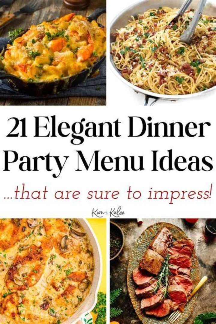 menu for dinner party