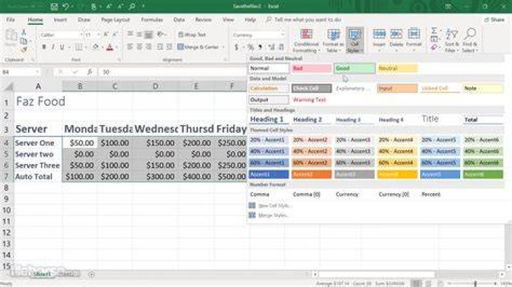 Microsoft Excel screenshot Microsoft Excel screenshot