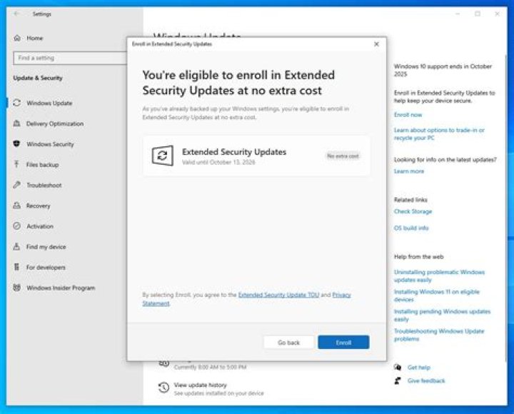 Microsoft to extend support for Windows 10 version 1803