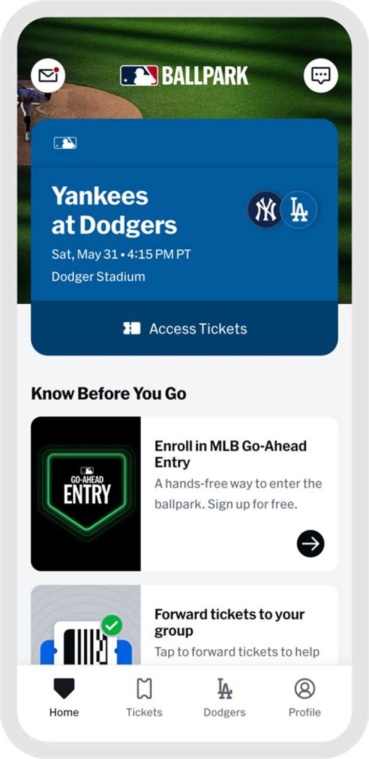 MLB app screenshot 2020 MLB app screenshot 2020