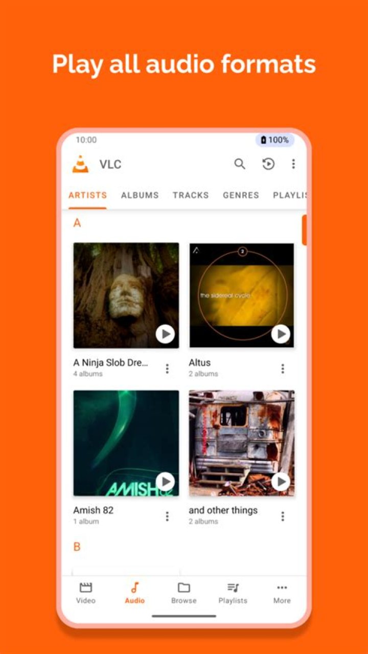 Multi-format audio and video player for Android