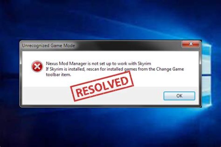 Nexus mod manager is not set up to work with skyrim