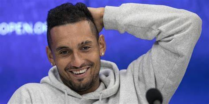 Nick Kyrgios smiling