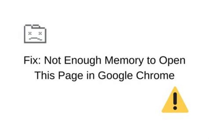 Not enough memory to open this page in Google Chrome