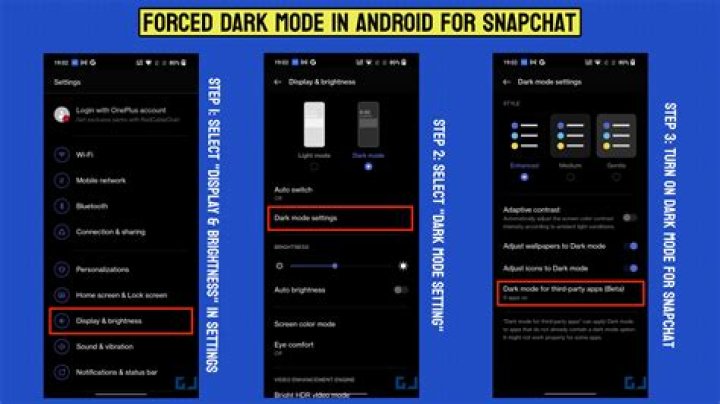 OnePlus devices could sport a force dark mode option