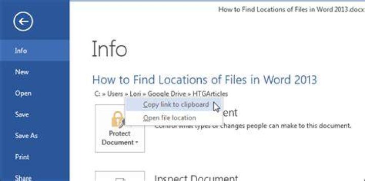 open file location Open file location Word - Microsoft Word Opens small window