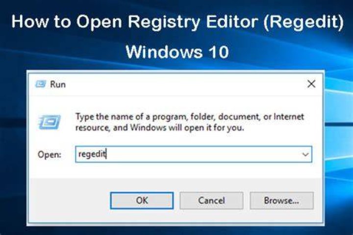 open Registry editor