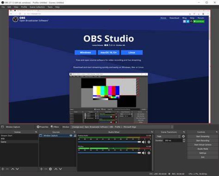 Output tab obs studio windows 11