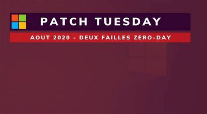 Patch Tuesday Aout 2020