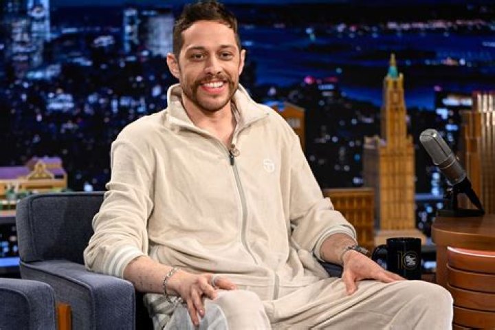 Pete Davidson on set for The Home 