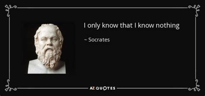 Philosopher Who Said I Know Nothing