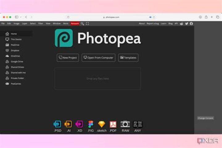 Photopea in browser Photopea photoshop browser