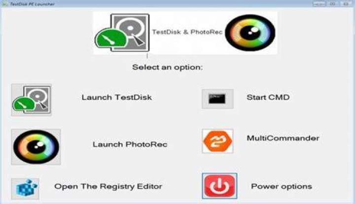 Photorec recovery tools