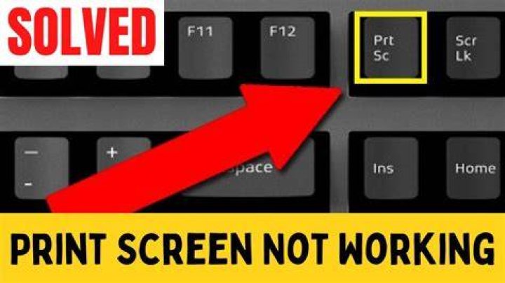 Print Screen not working in Windows 10