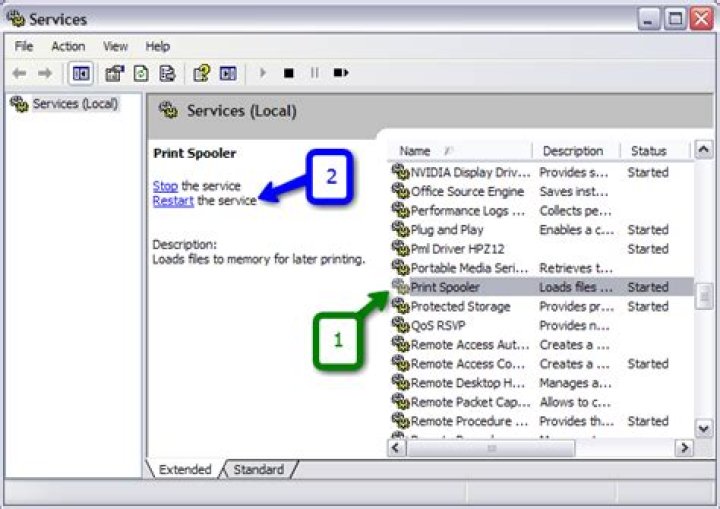 print spooler properties window print spooler service print queue won't clear