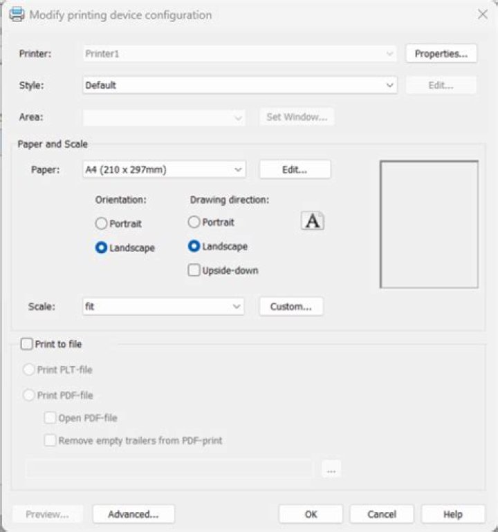 print system settings print system settings