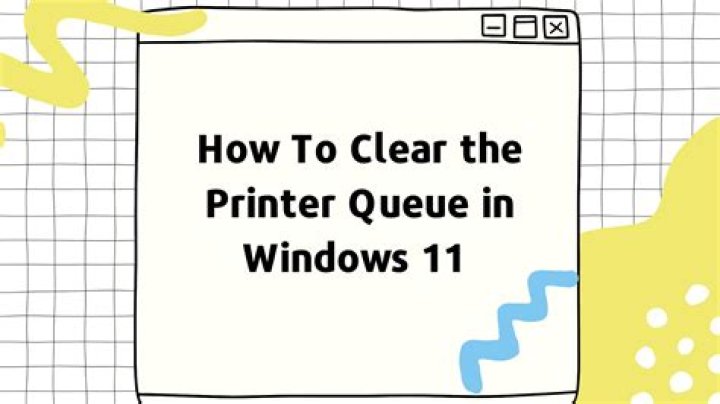 Printer queue won't clear in Windows 10/11