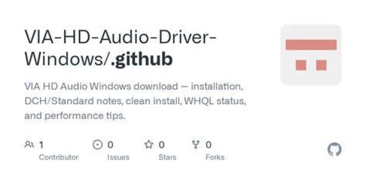 Problems with VIA HD Audio in Windows 10/11, 7
