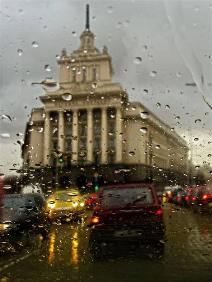 Raining Sofia stock photo. Image of europe, bulgaria 98644442