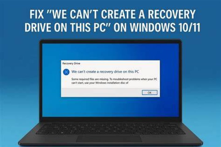 Recovery Drive can fix the 0xc00001 error code in Windows 10