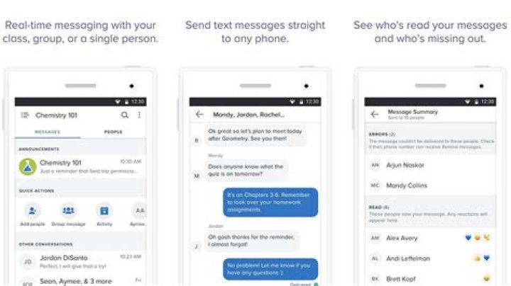 Remind101 screenshot 2017 Remind101 best teacher apps