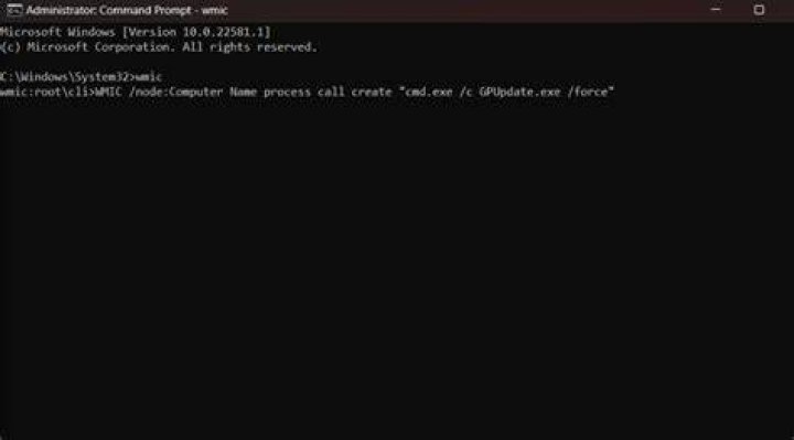 remote wmic command
