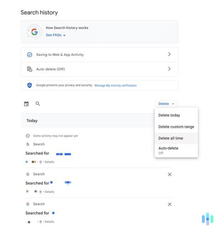 remove search history in waze