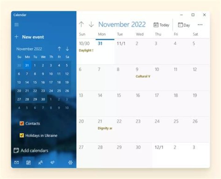 Reset button Calendar Reset Calendar app - Windows 10 calendar not showing events