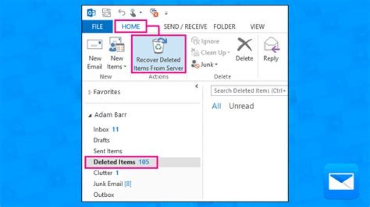 restore deleted emails from Windows Live Mail