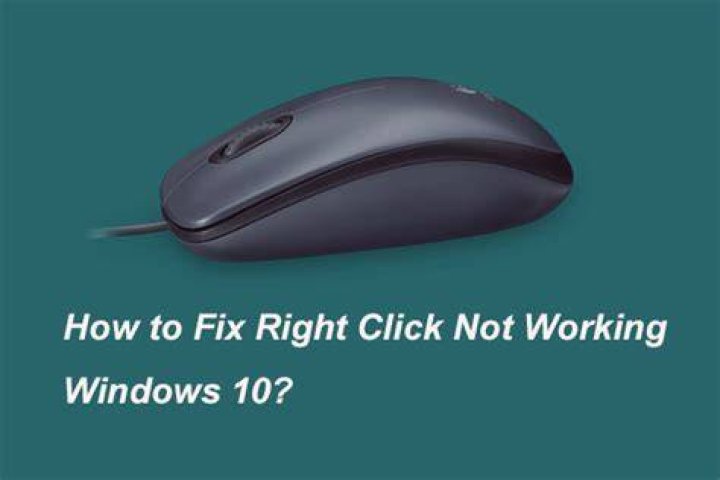 right click not working mouse
